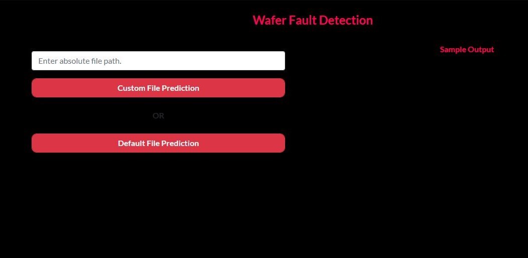 Wafer Fault Sensor Detection 